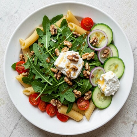 Salade geitenkaas honing walnoot