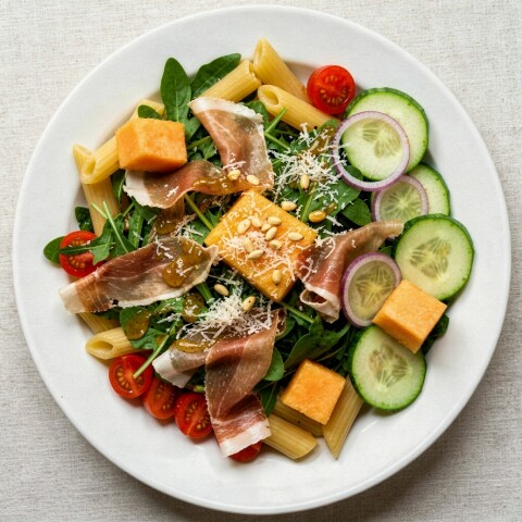 Salade meloen parma